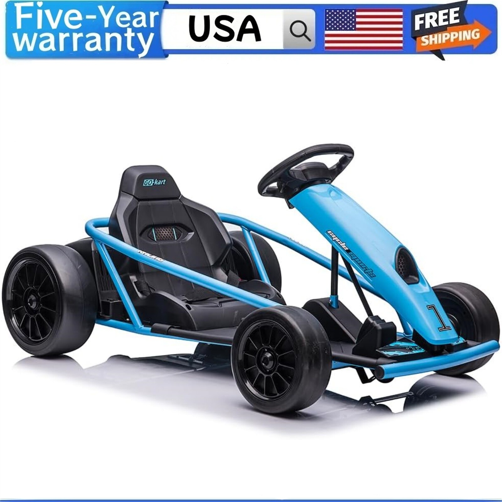 🔥Ride On Toy for Teens 24V Go Kart 9Ah Large Battery 8MPH High Speed Drifting