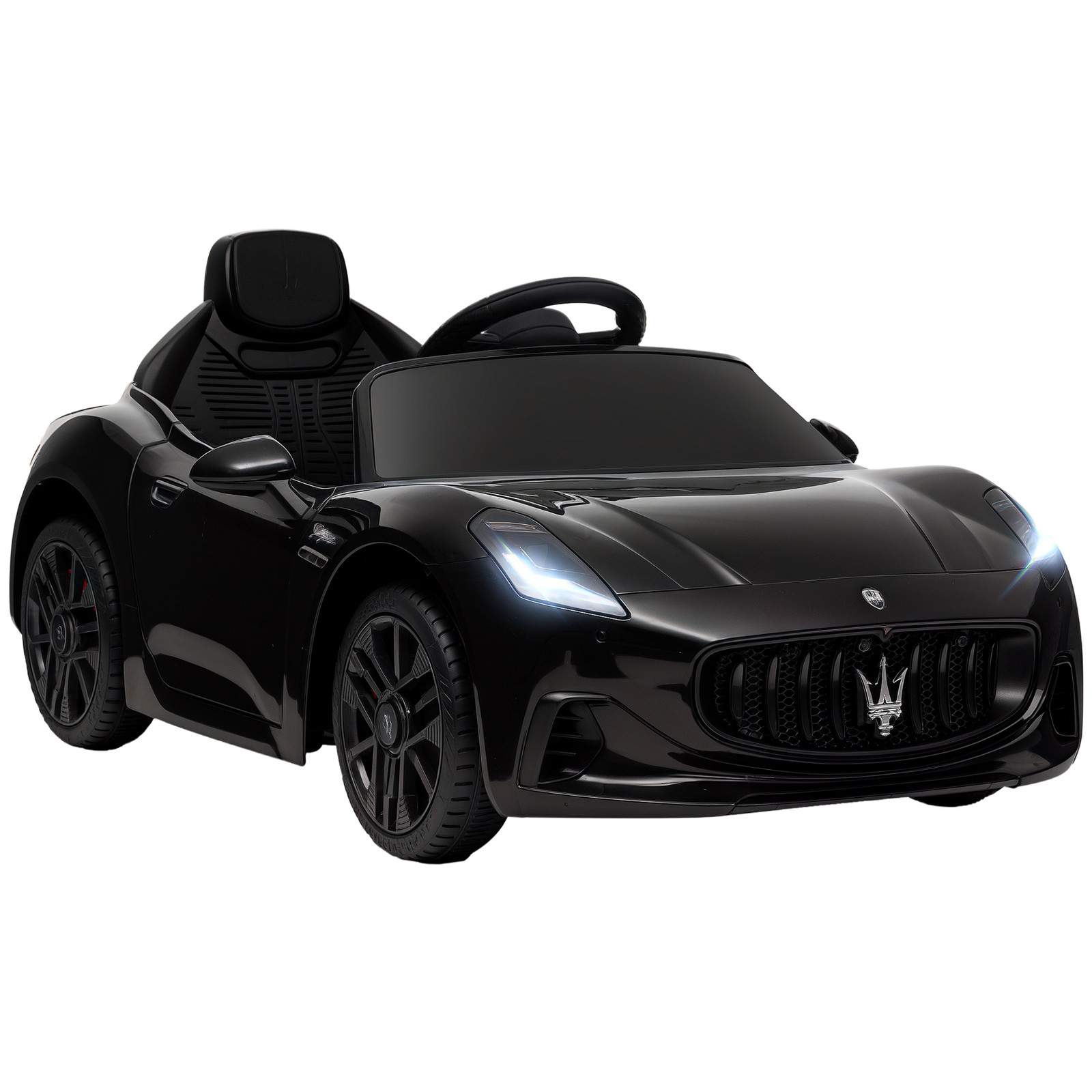 Maserati Gran Turismo Licensed 12V Kids Electric Car, Black