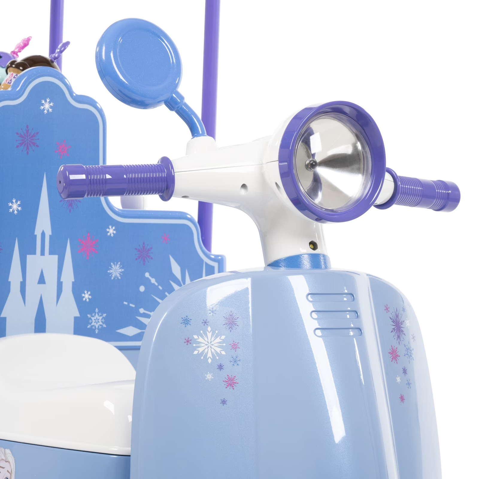 Kids Ride On Toy Disney Frozen Elsa Scooter Ice Cream Cart Motorcycle 6V