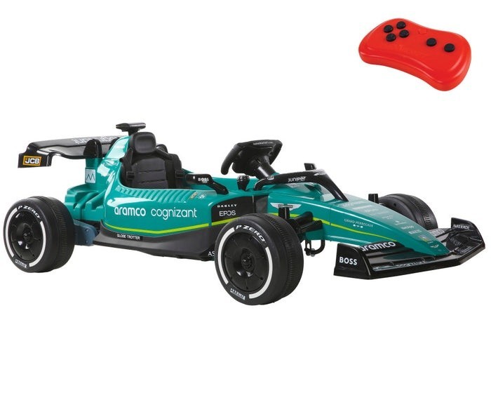Dynacraft 12V Aston Martin Aramco Formula One Team Race Car Ride On Power Wheel