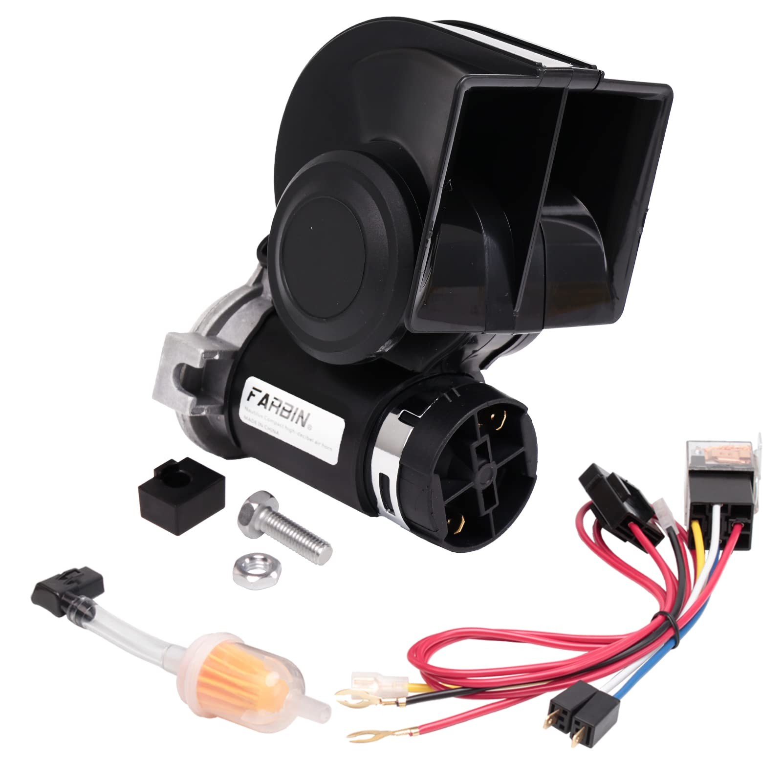 Train Horn for Truck 12v 150db Loud Car Horn Snail Air Horn with Air Pump for…