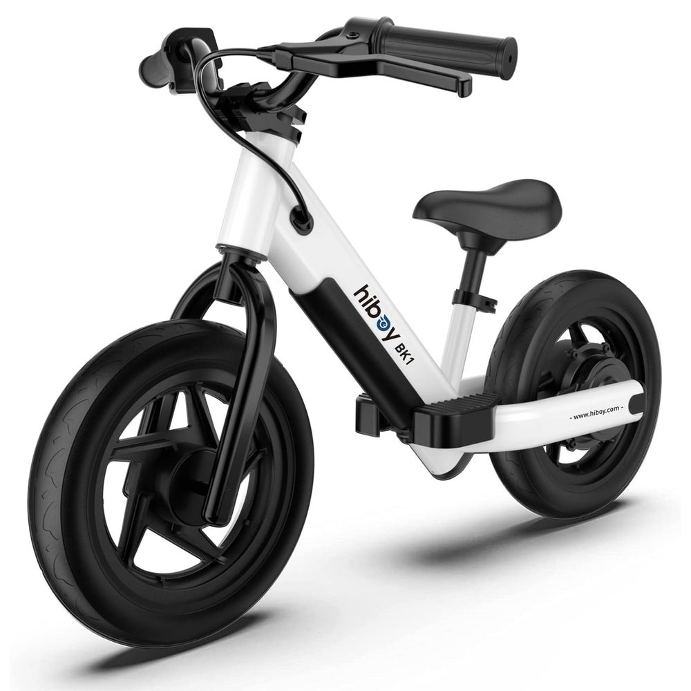Hiboy BK1 Electric Balance Bike, 12″ Wheels, 100W Motor, Adjustable, White