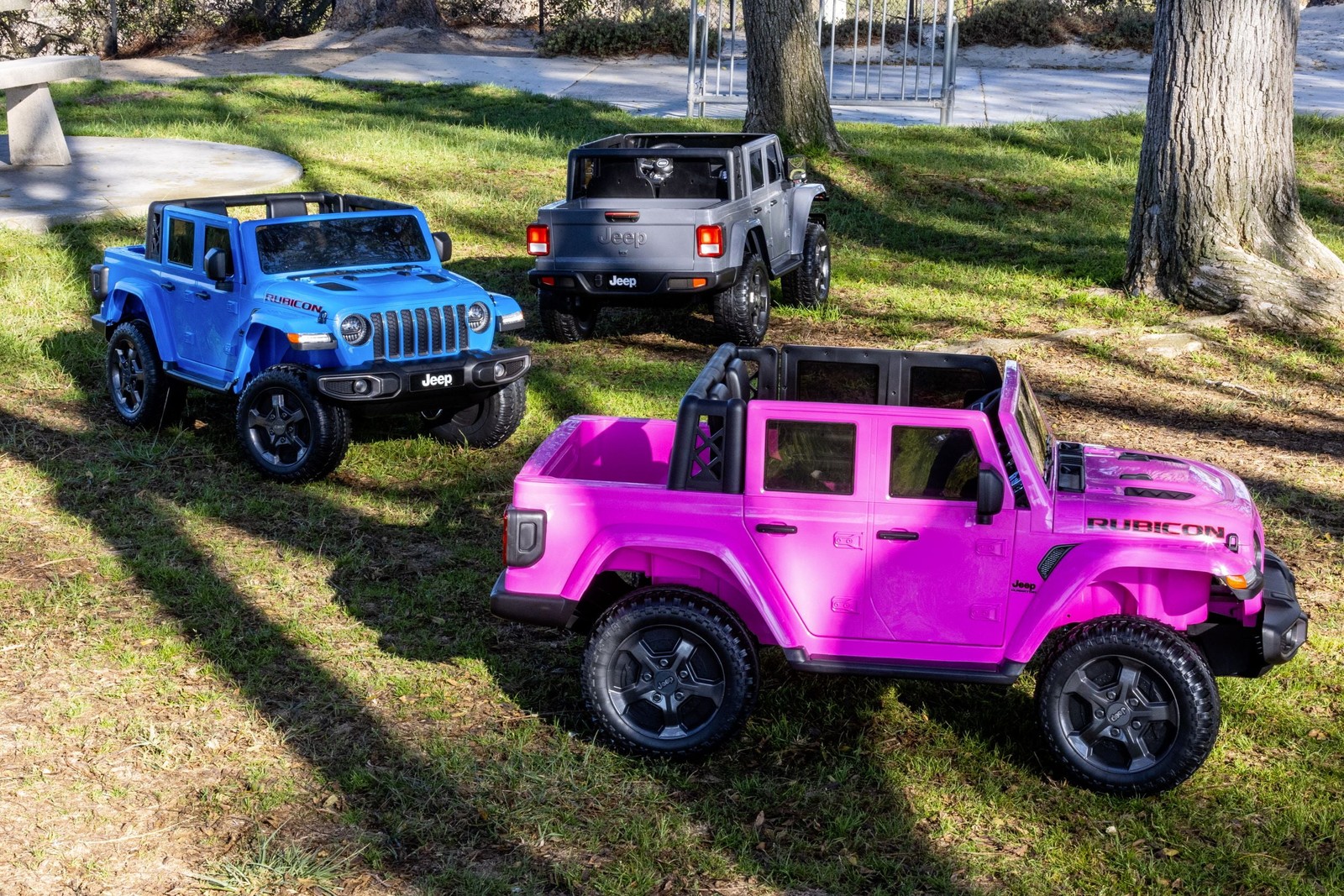 12 volt Jeep Gladiator Battery Powered Ride On Vehicle, Pink, Gray or Blue