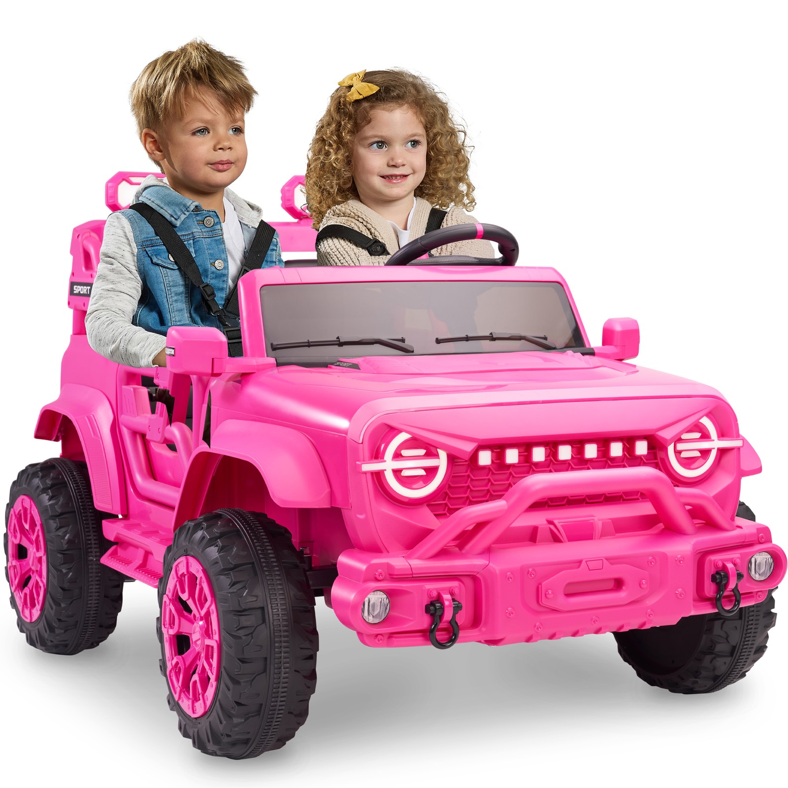 Best Choice Products 24V 2-Seater Electric Ride-On Car Truck Parent Control