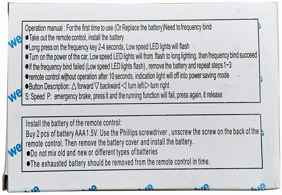 Control Remoto 2.4G Bluetooth Para Coche Electrico Infantil 12V Rx23