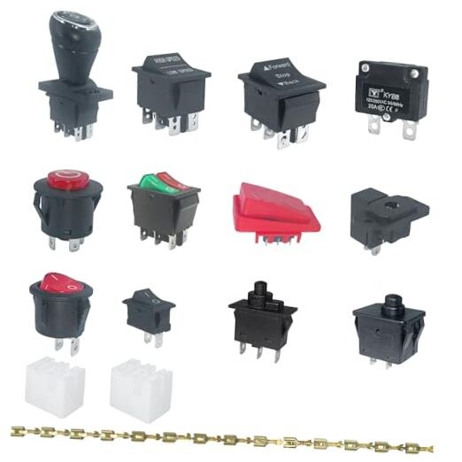 14PCS Set of Switch Kit for Power Wheels Kid’s Ride on Toys Replacement Parts,