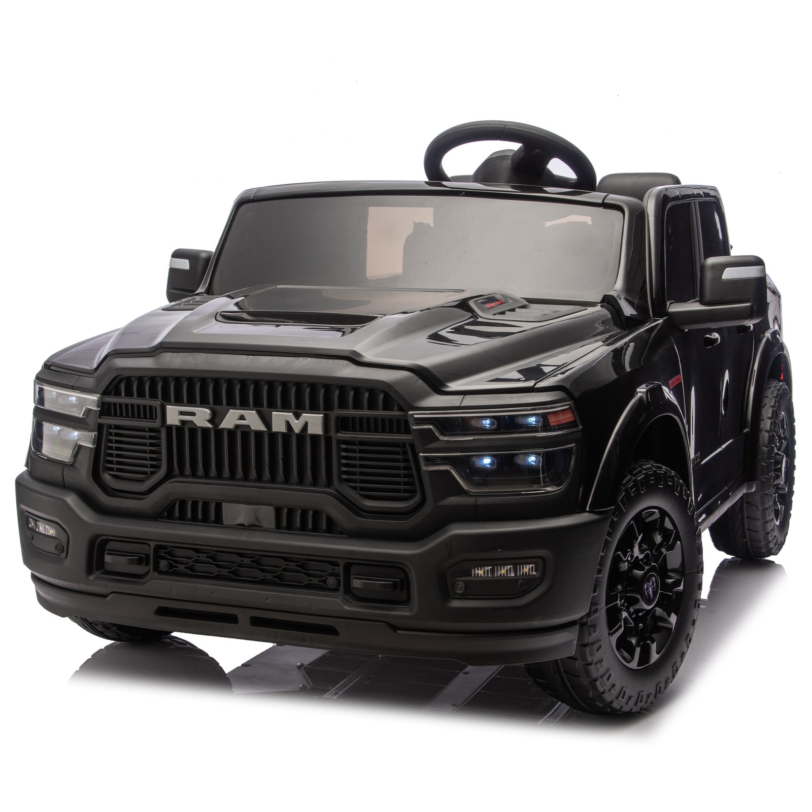 24V Dodge RAM 2500 Ride On Truck 2-Seater Official Remote Bluetooth MP3 USB Kids