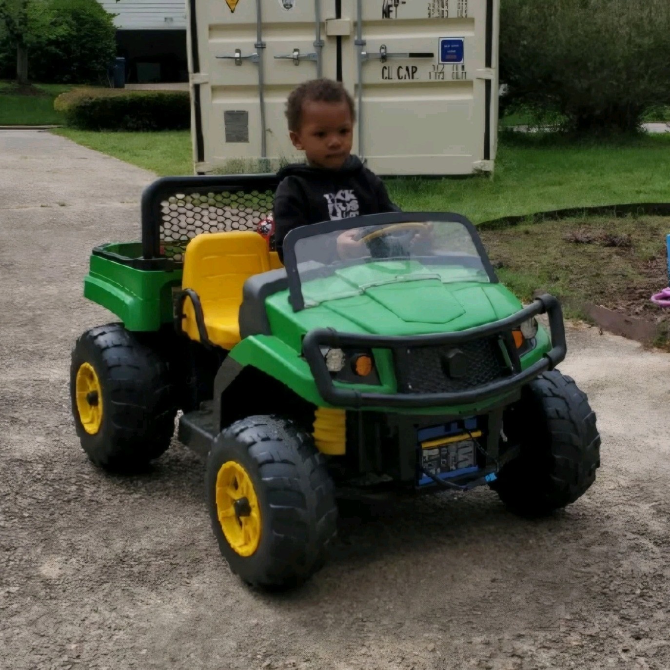 Peg Perego John Deere Green and Yellow Battery Operated Ride-On Toy Vehicle