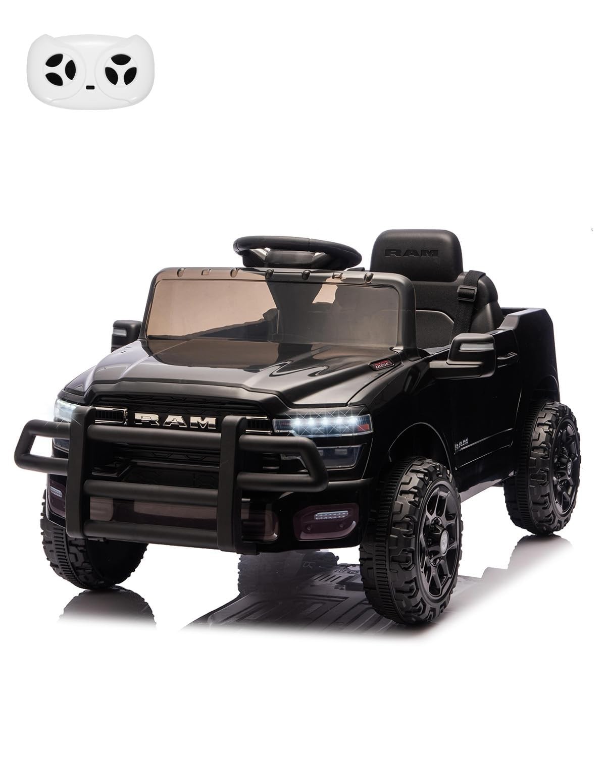 Kids Ride On Cars, Licensed RAM 12V Electric Ride On Truck Car w/Remote Control