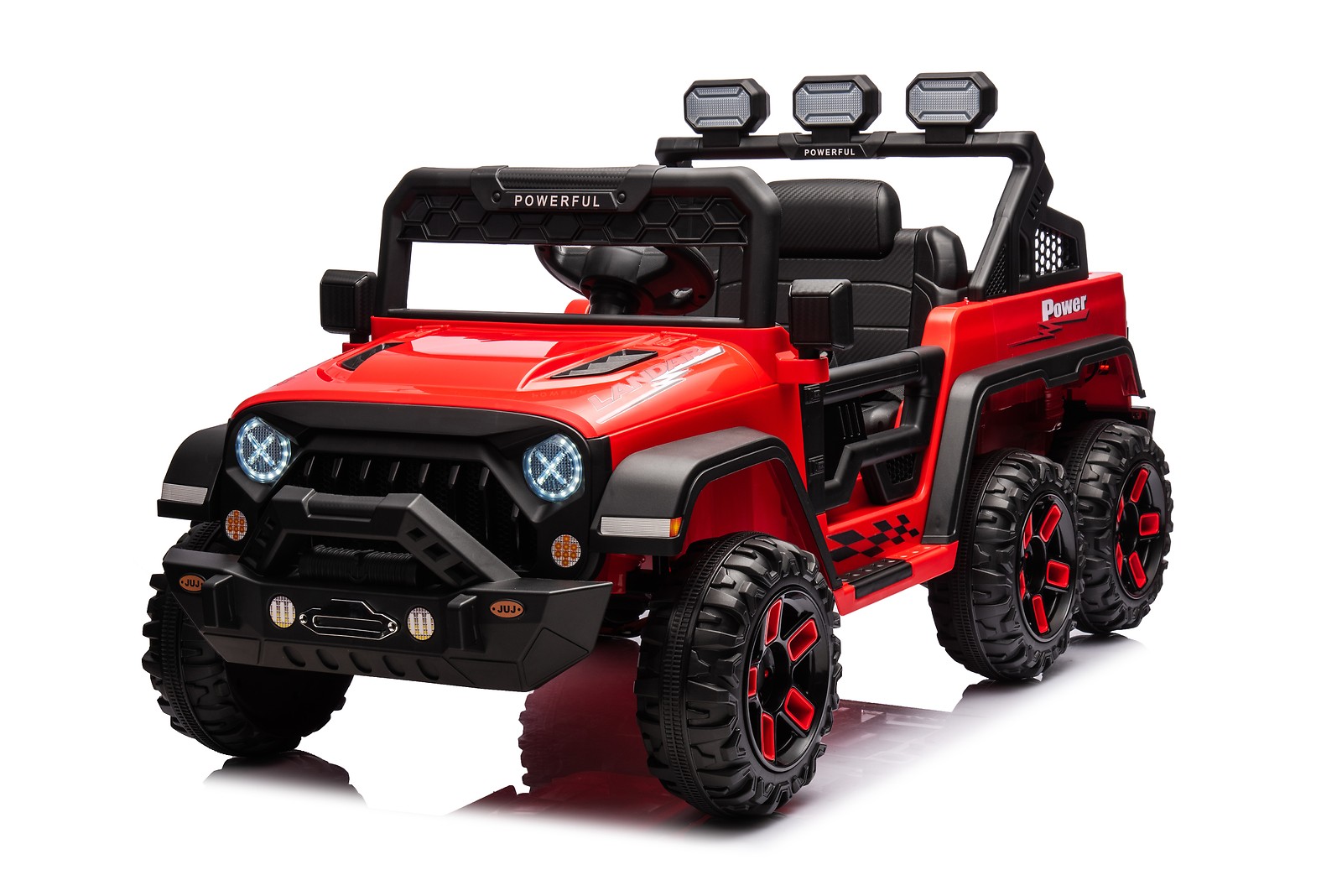 24V 6-Wheel Kids Ride On Car with Remote, Power Wheels Electric Vehicle 99 lbs