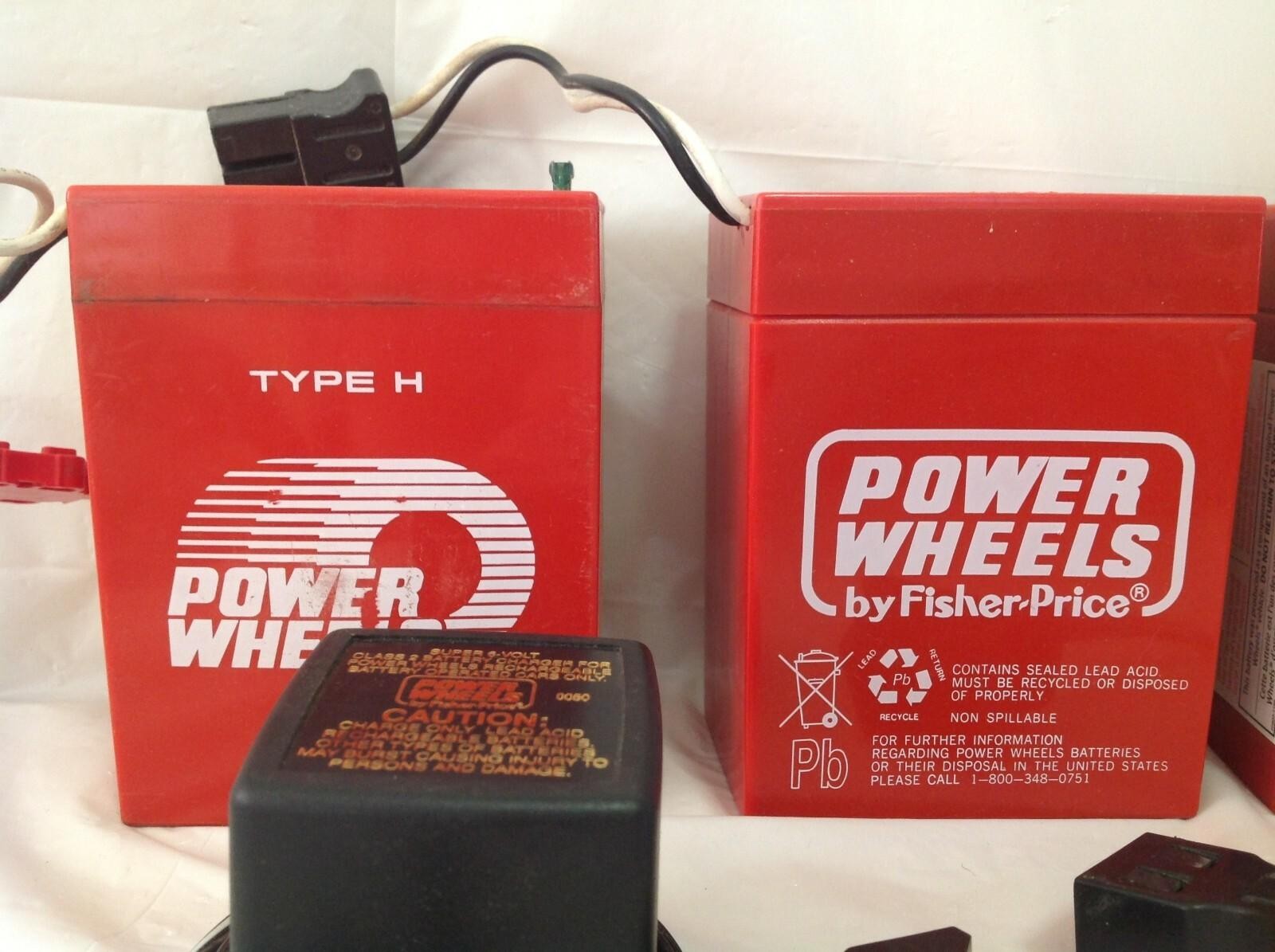 Three (3x) Fisher-Price Power Wheels 6-Volt Rechargeable Battery (Not Working)