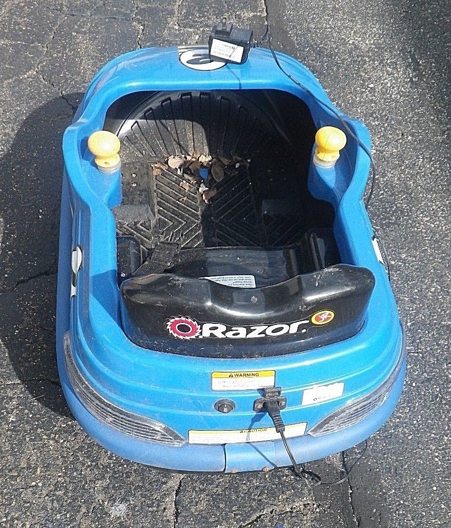 Razor Bumper Buggie Electric Bumper Car Blue Ride On Amusement Park Style