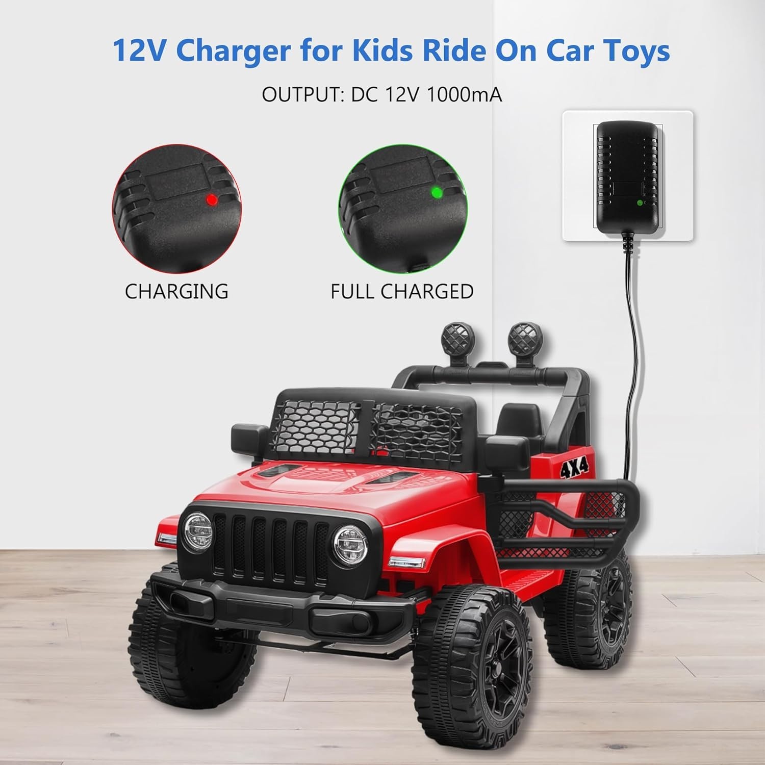 Compact 12V Power Adapter for Popular Kids Ride-On Vehicles – Safety Certified