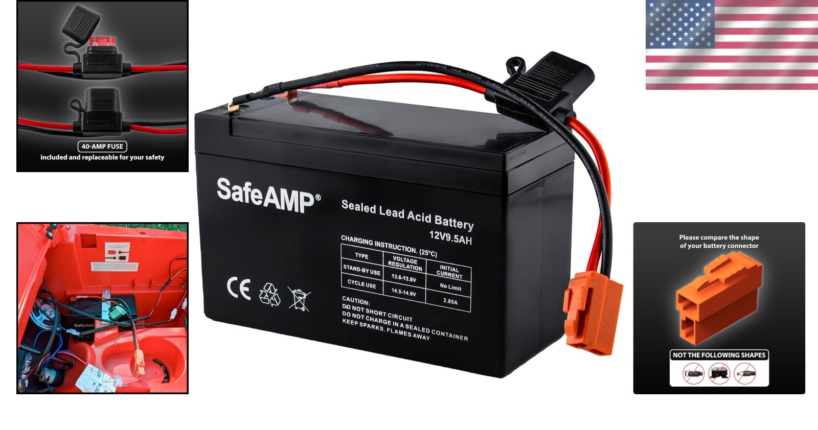 Durable 12V Replacement Battery for Kids Ride-On Toys with Easy Installation