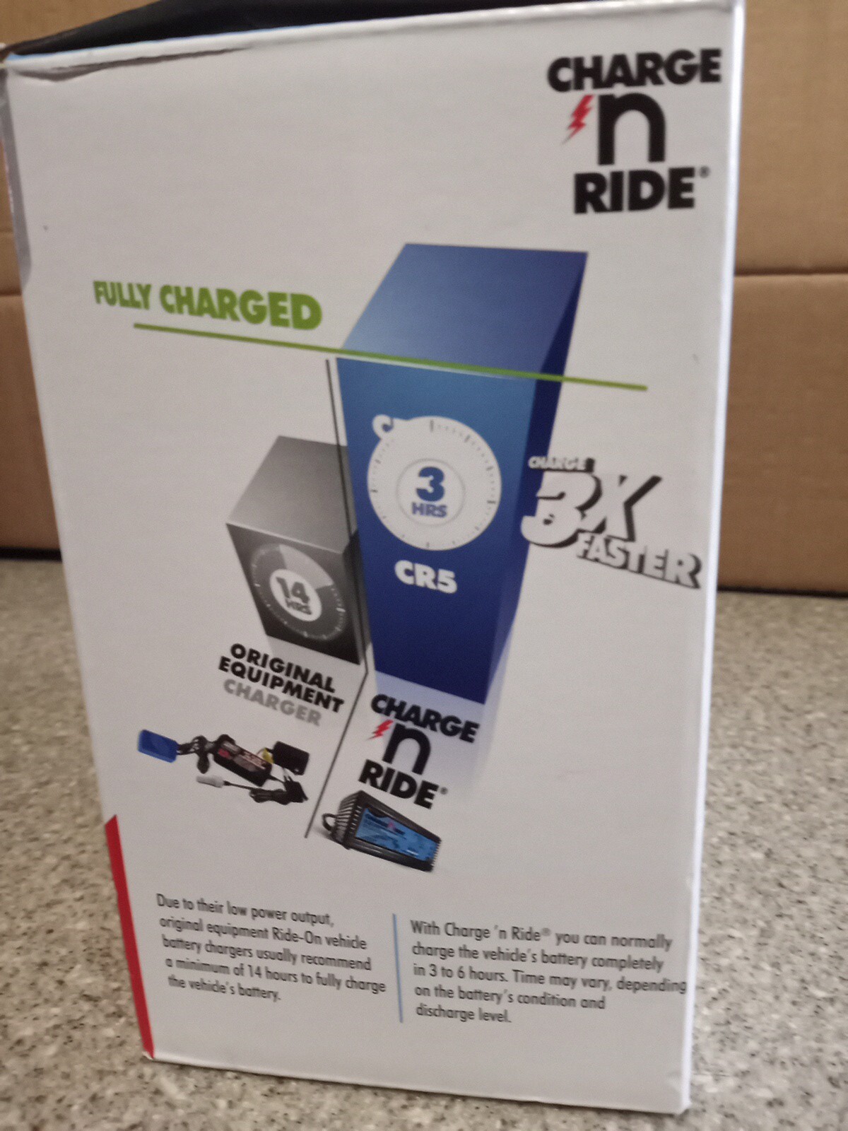 Schumacher Charge N Ride 6V 12V CR5 Fast Battery Charger for Ride On Toys
