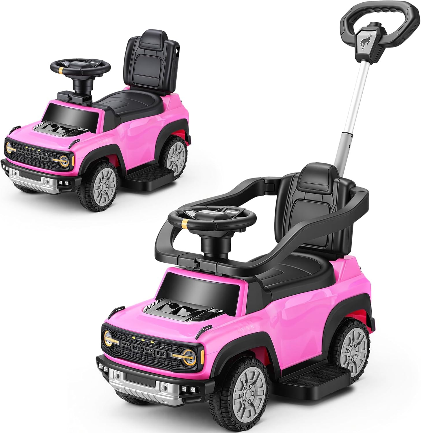 Licensed Ford Bronco Raptor 3-In-1 Toddler Push Car, Baby Push Car for Toddlers