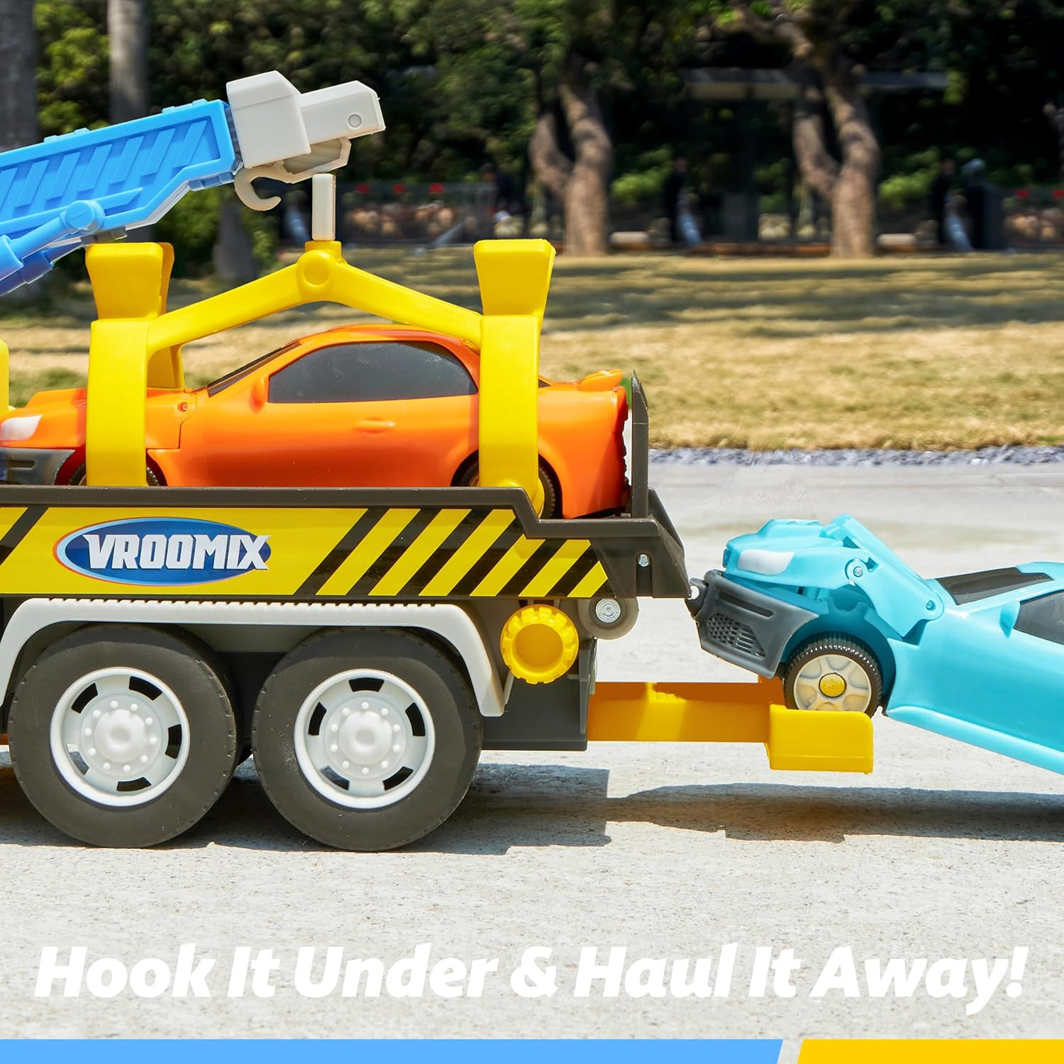 JOVA Kids Tow Truck Toys for 3 4 5 6 7 Years Old Boys, Toddler Car Toys, Large