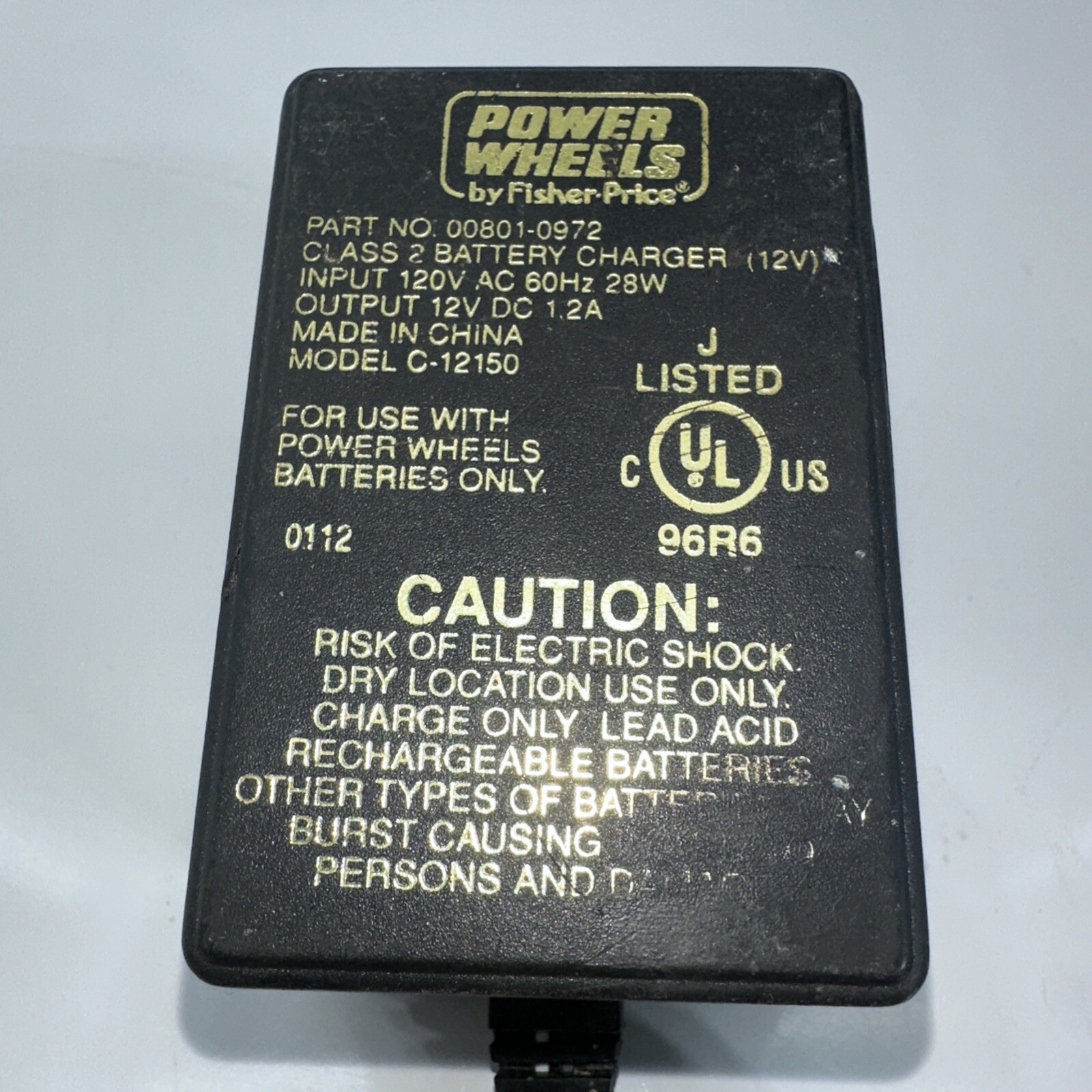 OEM Fisher Price Power Wheels 00801-0972 Model: C-12150 12 V