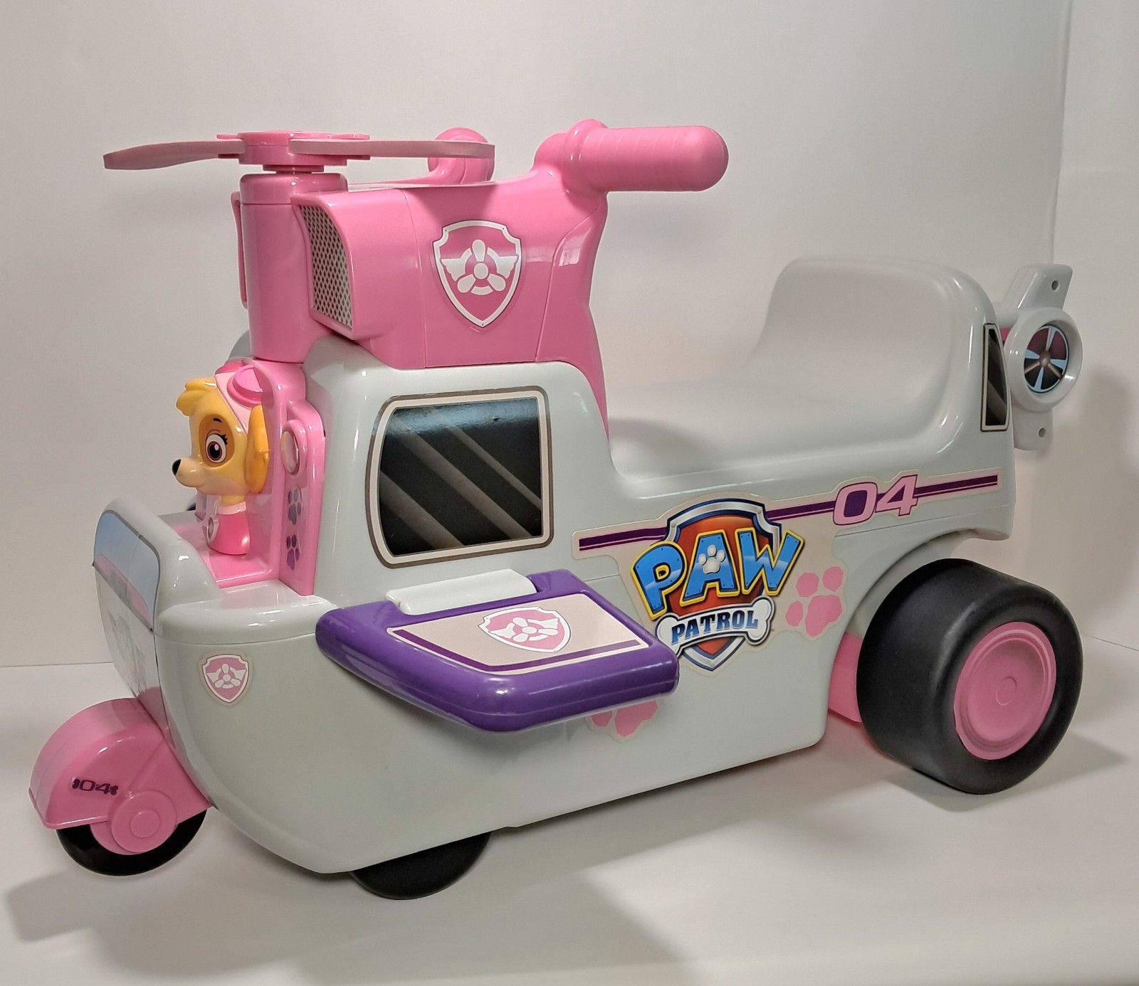 Paw Patrol Skye High Flying Helicopter Ride On Toy Music, Sounds & Lights JAKKS