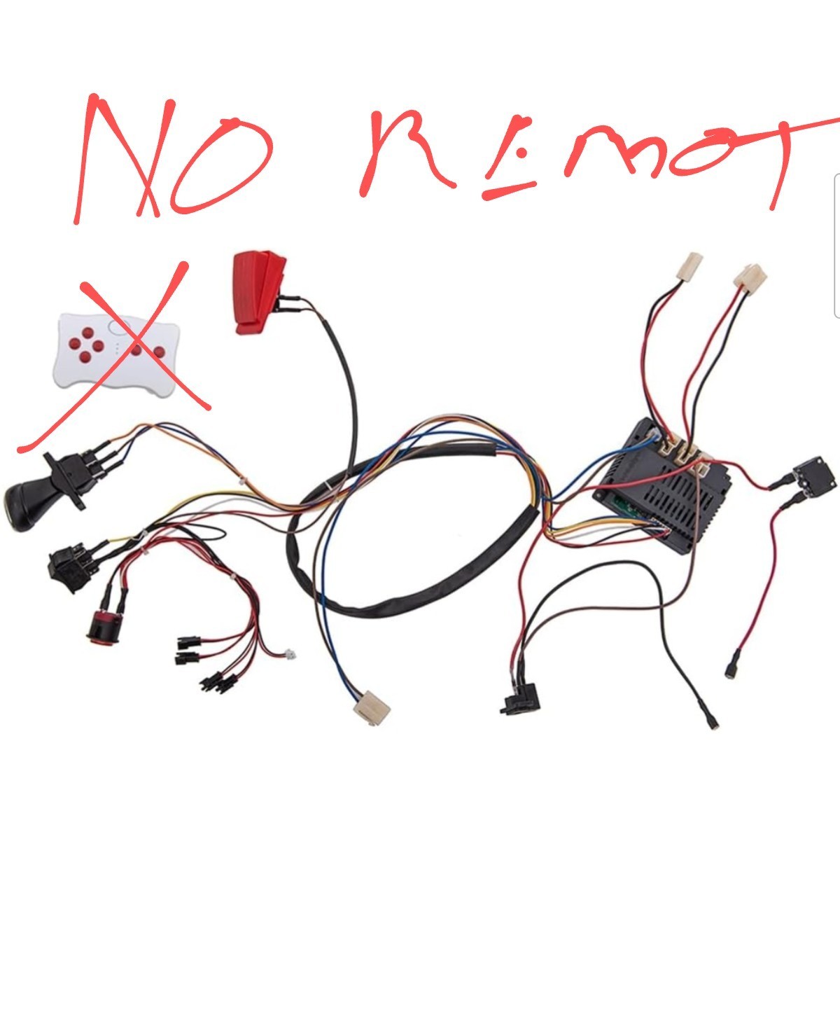 12 Volt, DIY Modified, Wires and Switch Kit, 2.4G Bluetooth No Remote Control