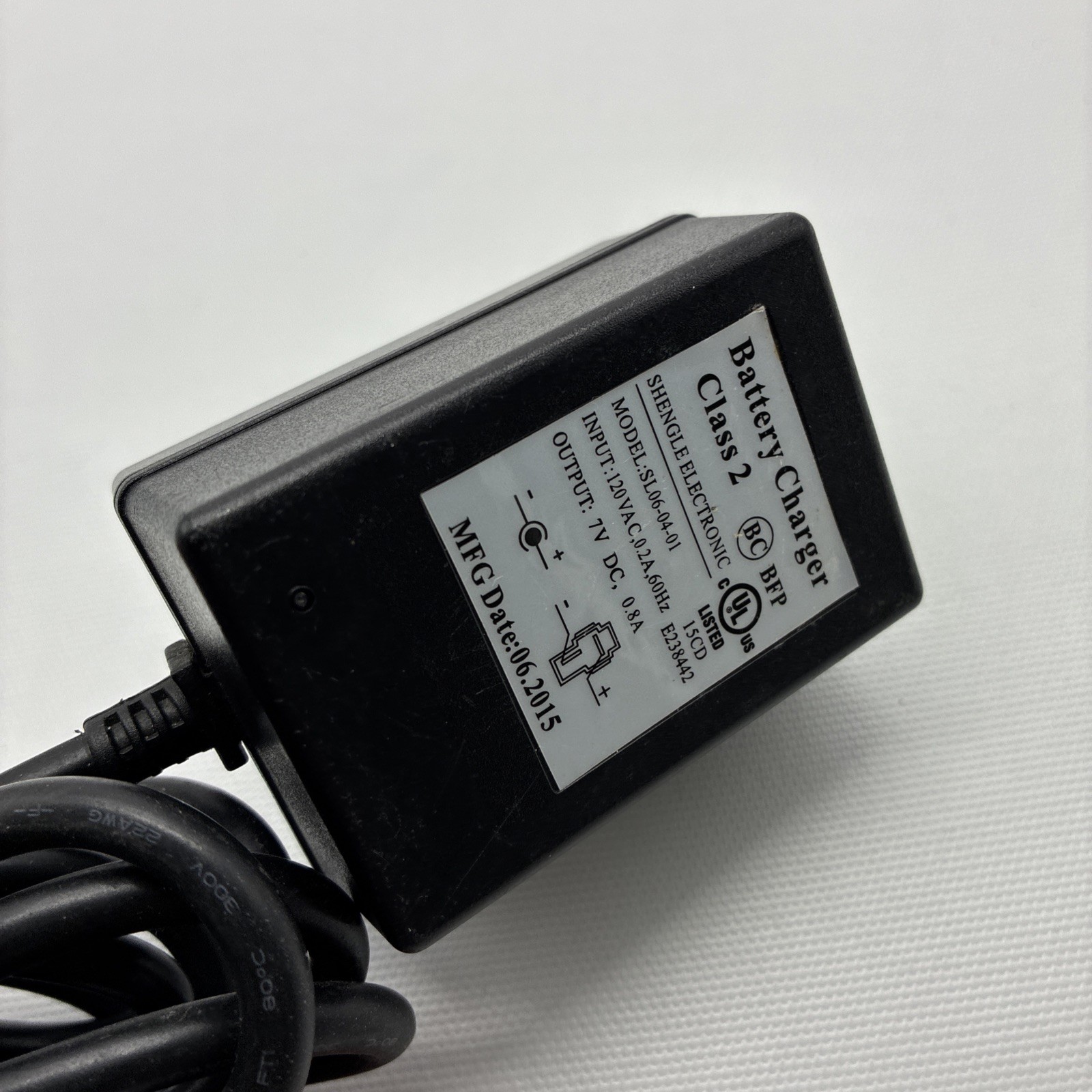 SHENGLE ELECTRONIC BATTERY CHARGER 7V KID TRAX MOTION TRENDS SL06-04-01