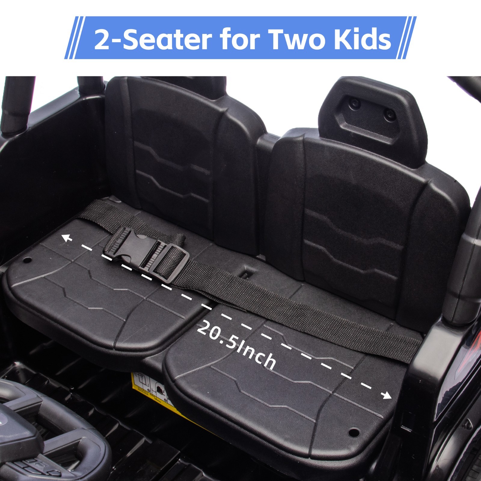 24V Kids 2 Seater Truck 2-Speed 6mph Ride on Toy w/Remote Age for 3-8 Xmas Gifts