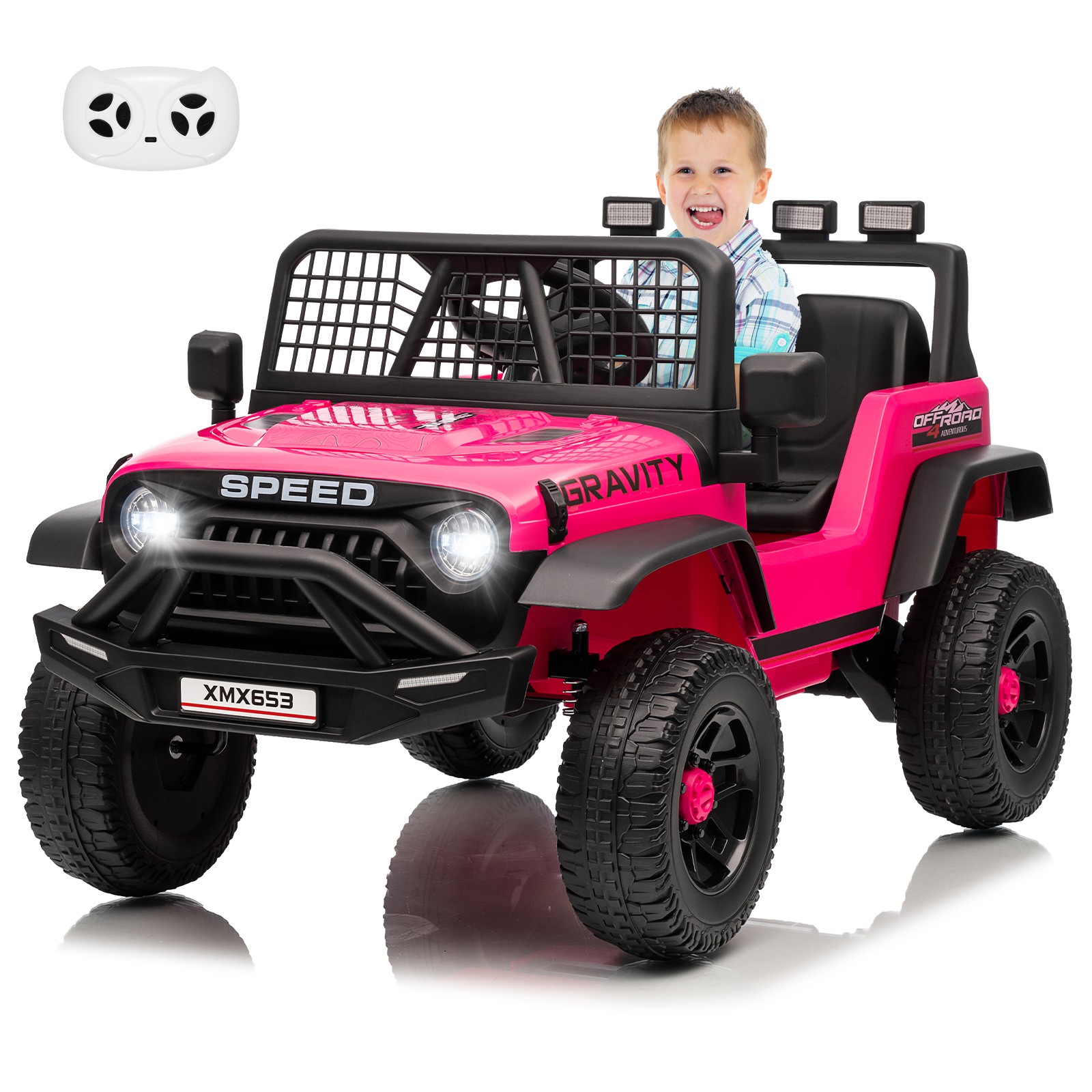 Kids Electric Ride On Car w/ Parent Remote Control,Bluetooth,Music Player,LED