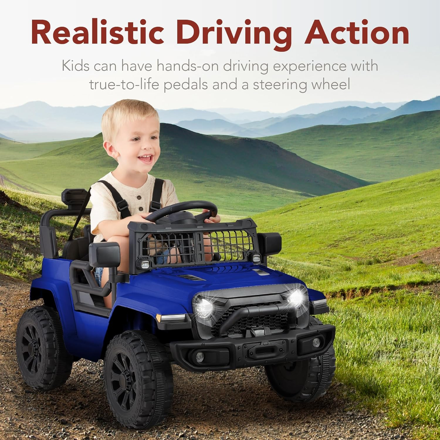 Best Choice Products 6V Kids Ride on Toy, Mini Truck, Electric Play Car W/Parent