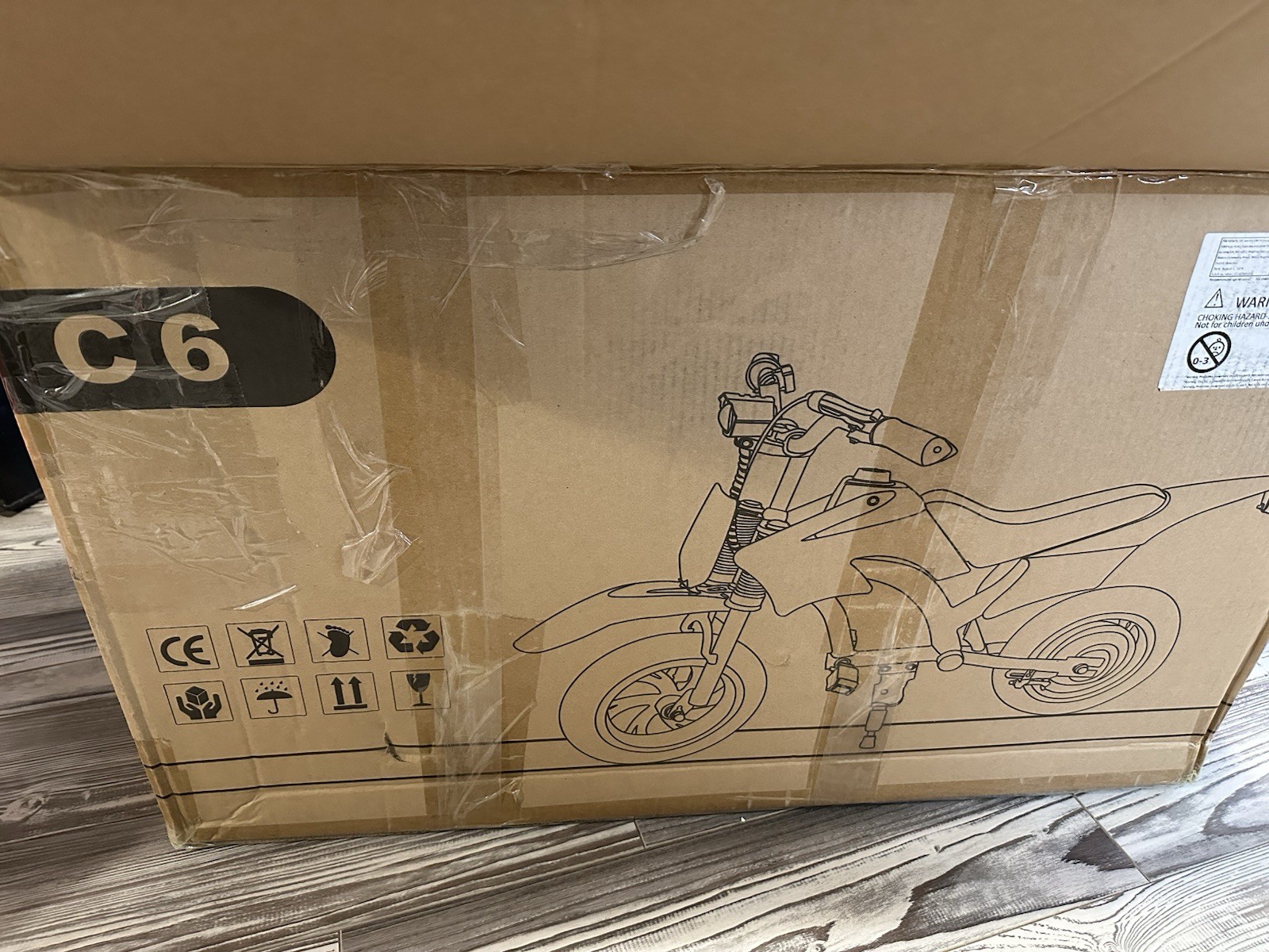 Kids Electric Dirt Bike 12inch 300W 3 Speed 10mph Top Speed