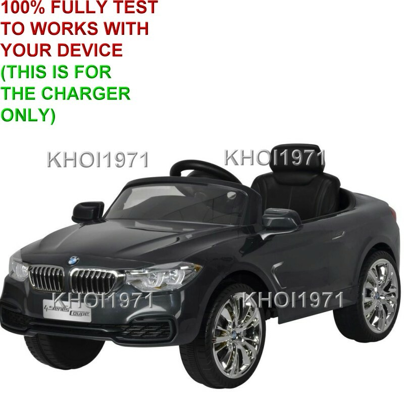 WALL charger AC adapter for RED WHITE BLACK BMW 4 series COUPE ride on 12V-BATT
