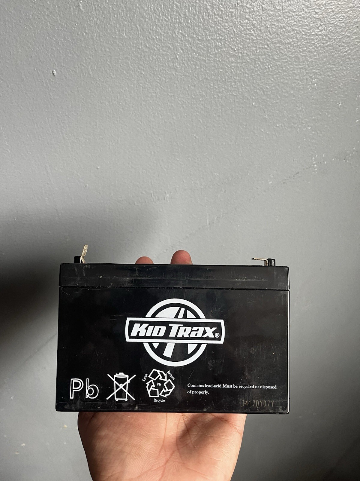 Kid Trax 6V 7AH Rechargeable Battery for Ride-On Toys – MPN 3417D707Y