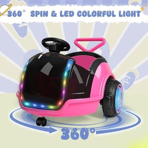ANPABO 3-in-1 Electric Push Ride On Car, 12V Kids Ride On Toy w/Remote Contro…