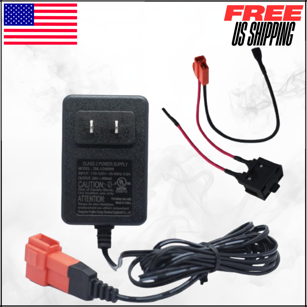 24V Charger For Ride On Toys Car 28.8V Battery Wire Harness Kids Electric