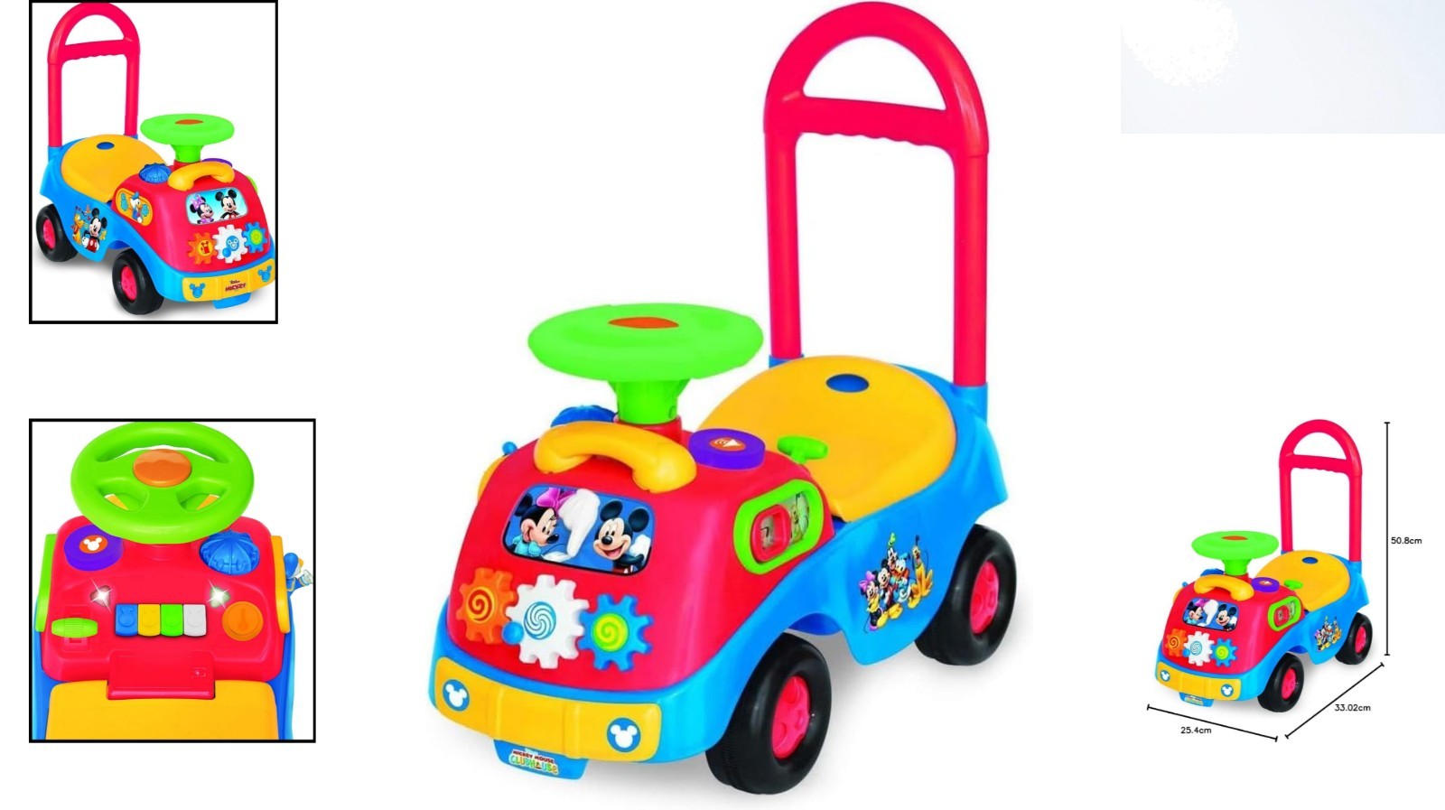Disney Mickey & Friends Activity Ride-On: Music & Lights for Toddlers 12-36