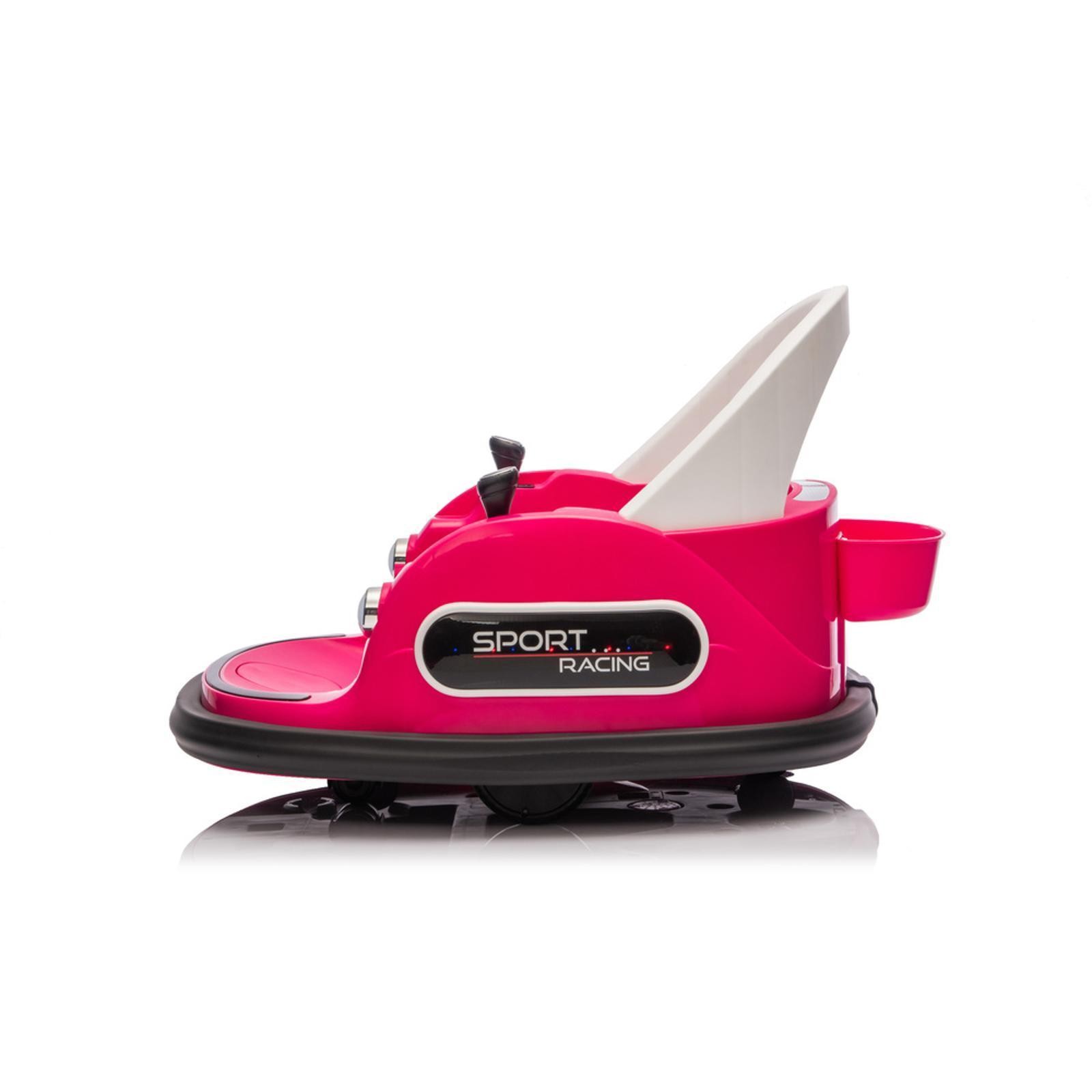 12V Remote-Controlled Ride-On Car for Kids w/ LED Lights, & 360° Rotation