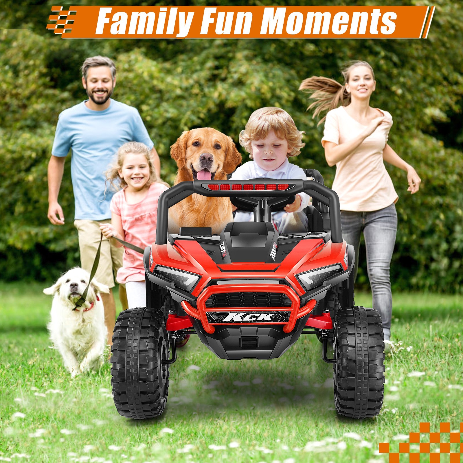 24V 2 Seater Kids Ride on Toys 400W Battery Motors Electric Car w/ Parent Remote