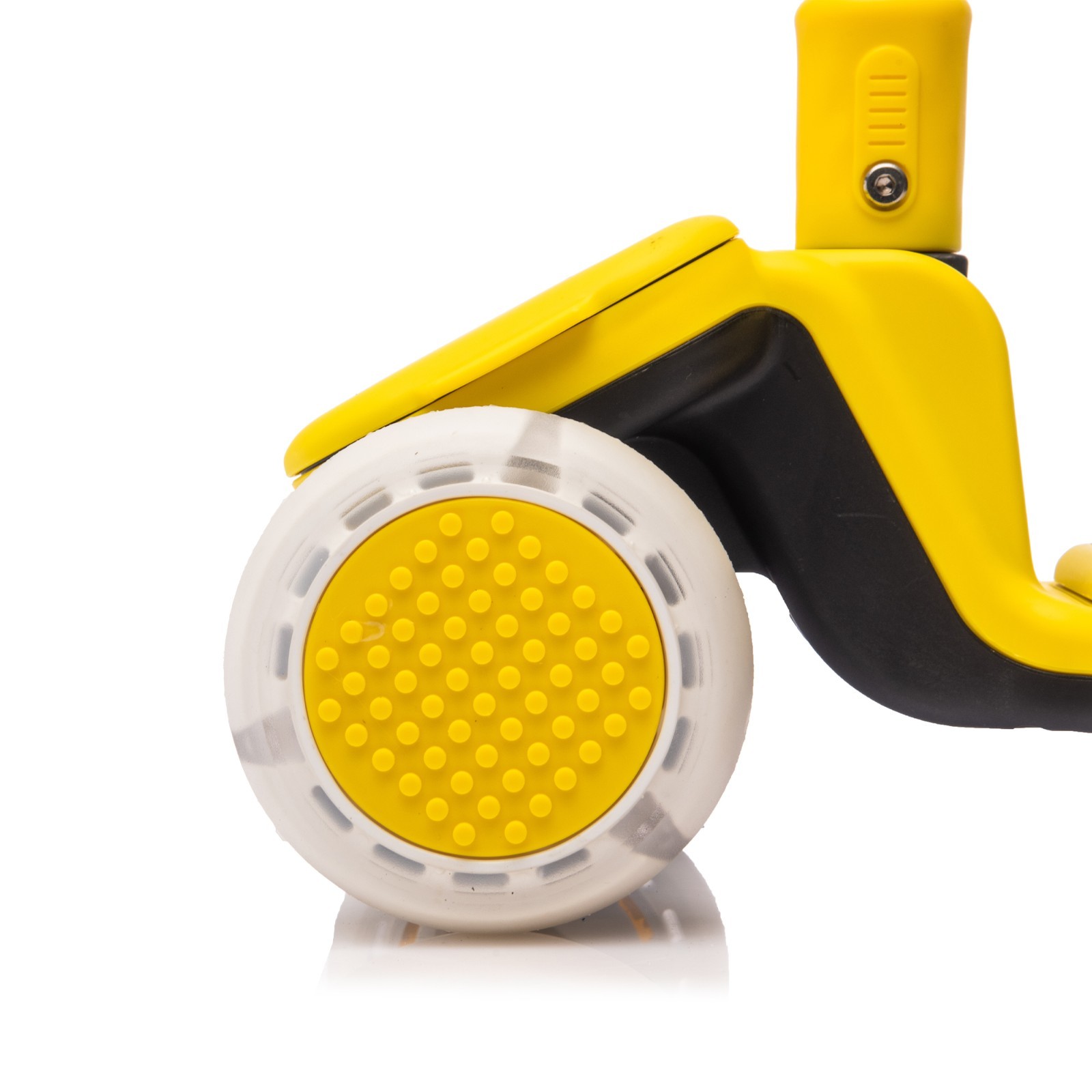 Kids 3-Wheel Scooter w/ Buildable Blocks PU Flashing Wheels Music Foldable