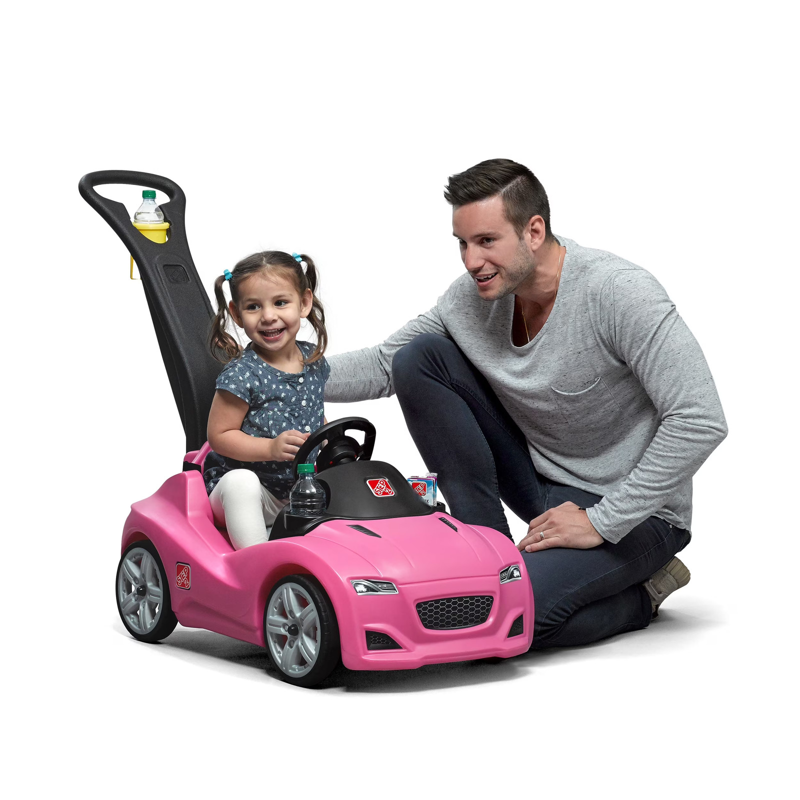 Kids Ride On Toy Toddler Push Car Cup Holder Portable Choose Your Color