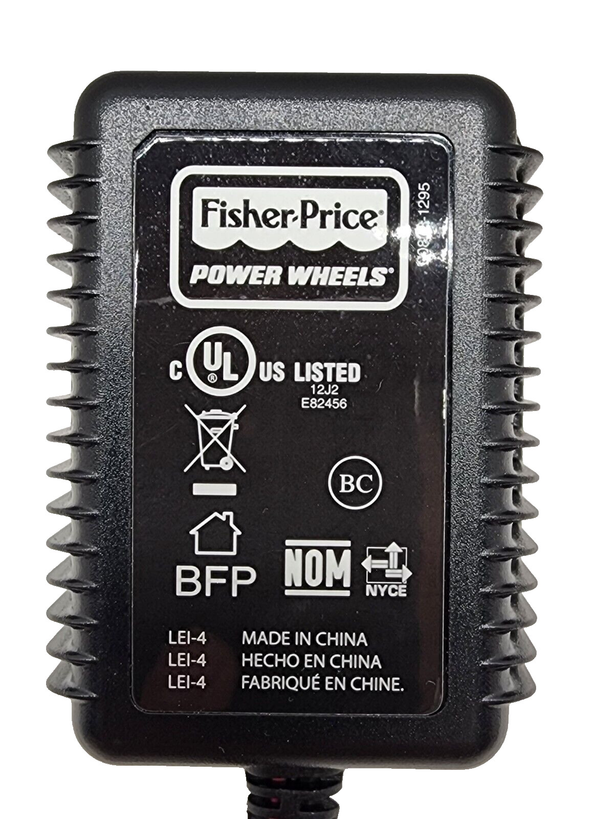 Genuine Fisher Price Power Wheels H3427 Barbie Jeep 12 Volt Battery Charger