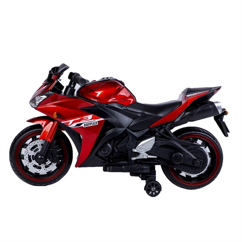 Electric Motorcycle 6/12V Kids Ride On Toy w/ Lighting Wheels for 3-8 Years Old