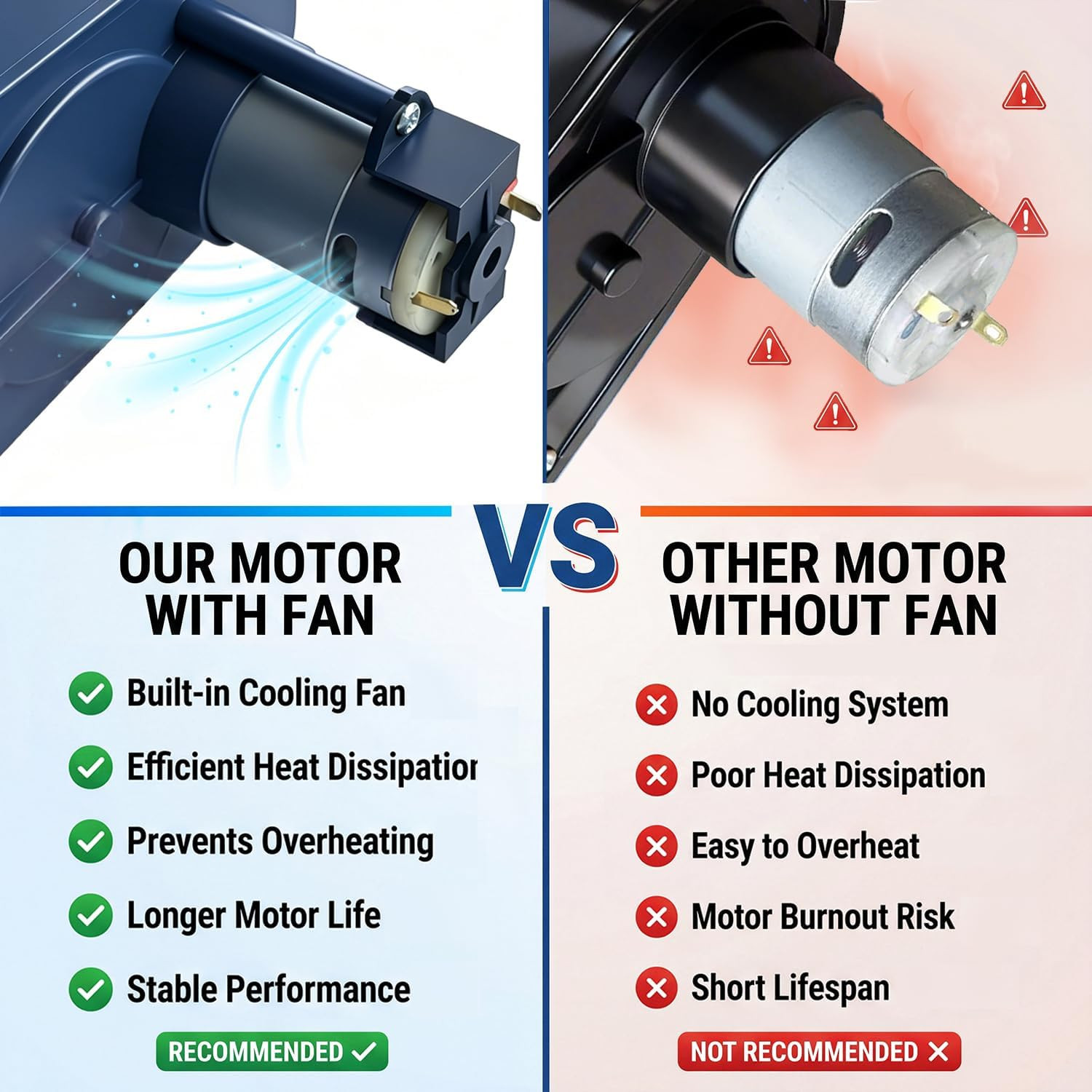 2Pack RS390 6V 18000RPM Miniature DC Motor Gearbox for Power Wheels Motor Upgrad