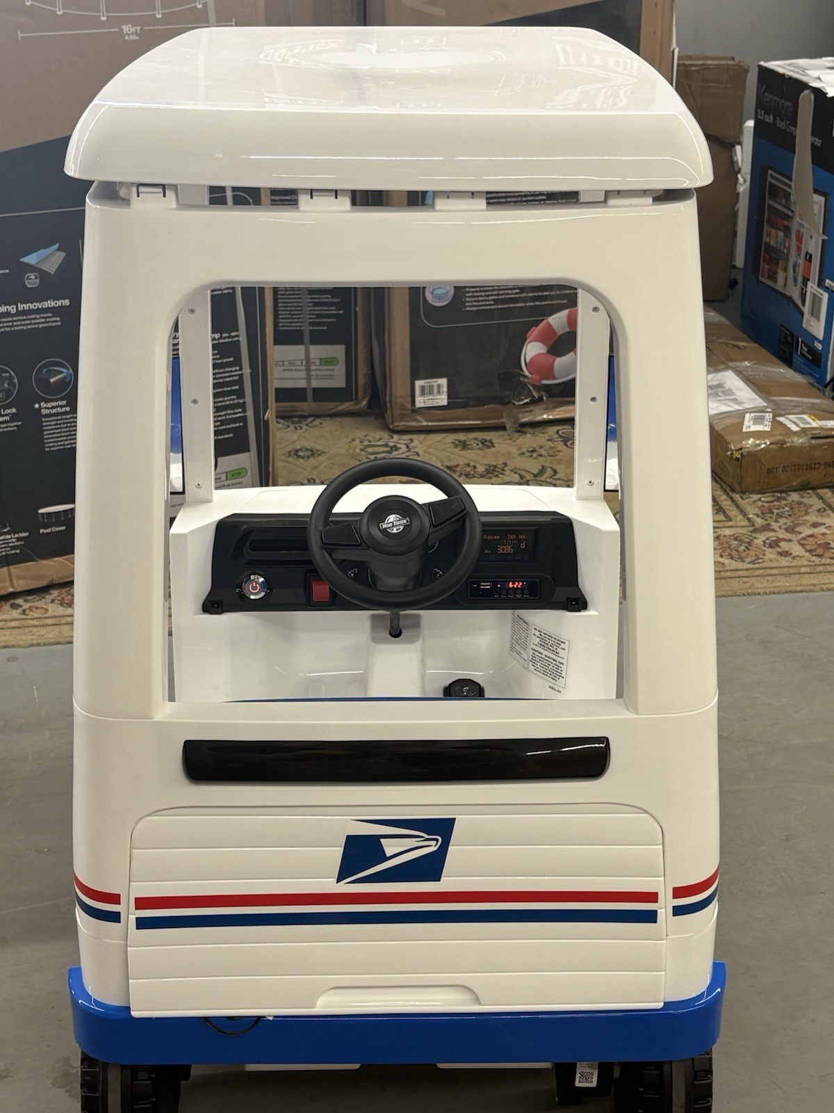 Kid Trax USPS Battery Ride-On Mail Truck with Mailbox Accessory 4-7 2024