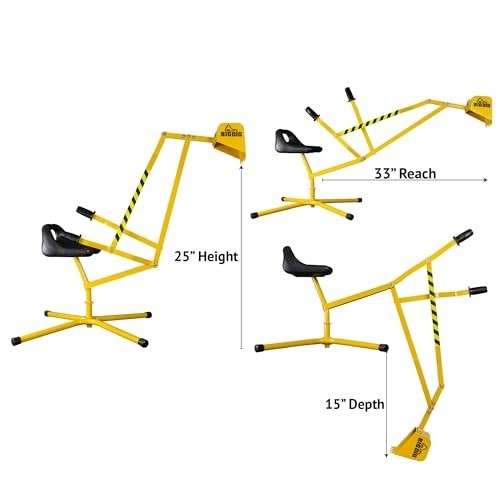 Excavator Ride-On Toy for Kids 3+, 360° Rotating Sandbox Digger – Outdoor Fun