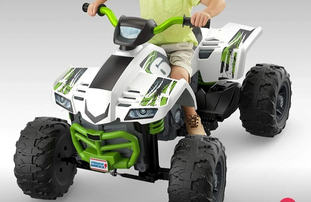 12 V Powerwheels Kids Electric Ride On Racing Atv Quad Bike Dft879665