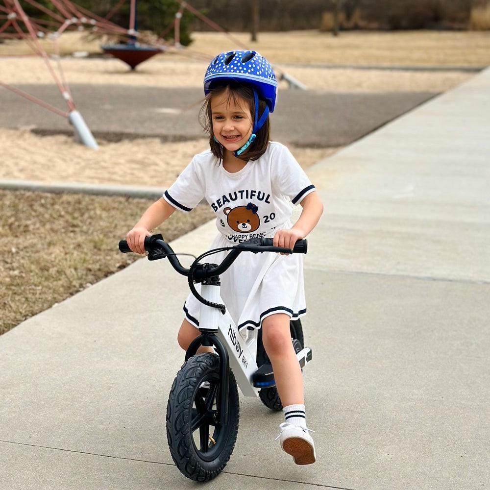 Hiboy BK1 Electric Balance Bike, 12″ Wheels, 100W Motor, Adjustable, White