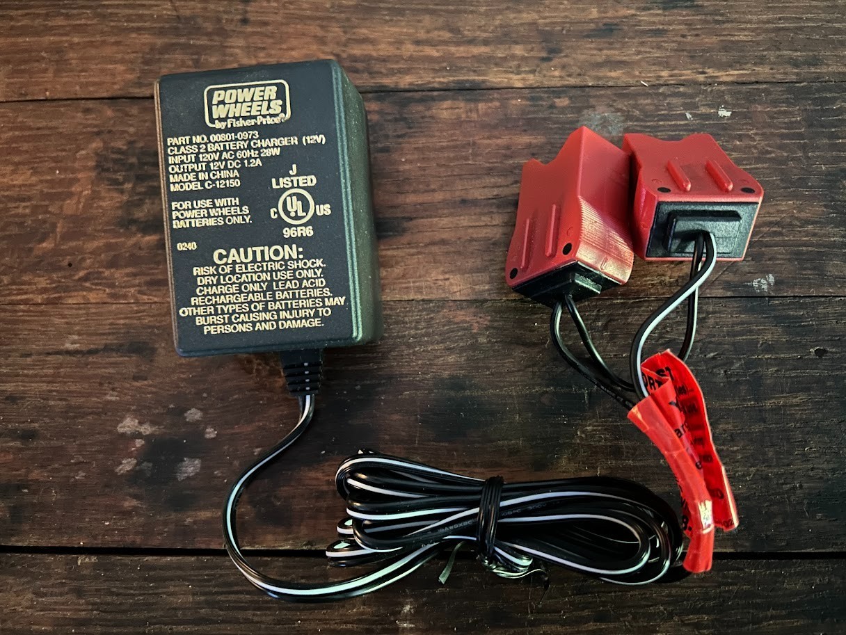 New Power Wheels Double 6-Volt Battery Charger 12-Volt Charger 00801-0973
