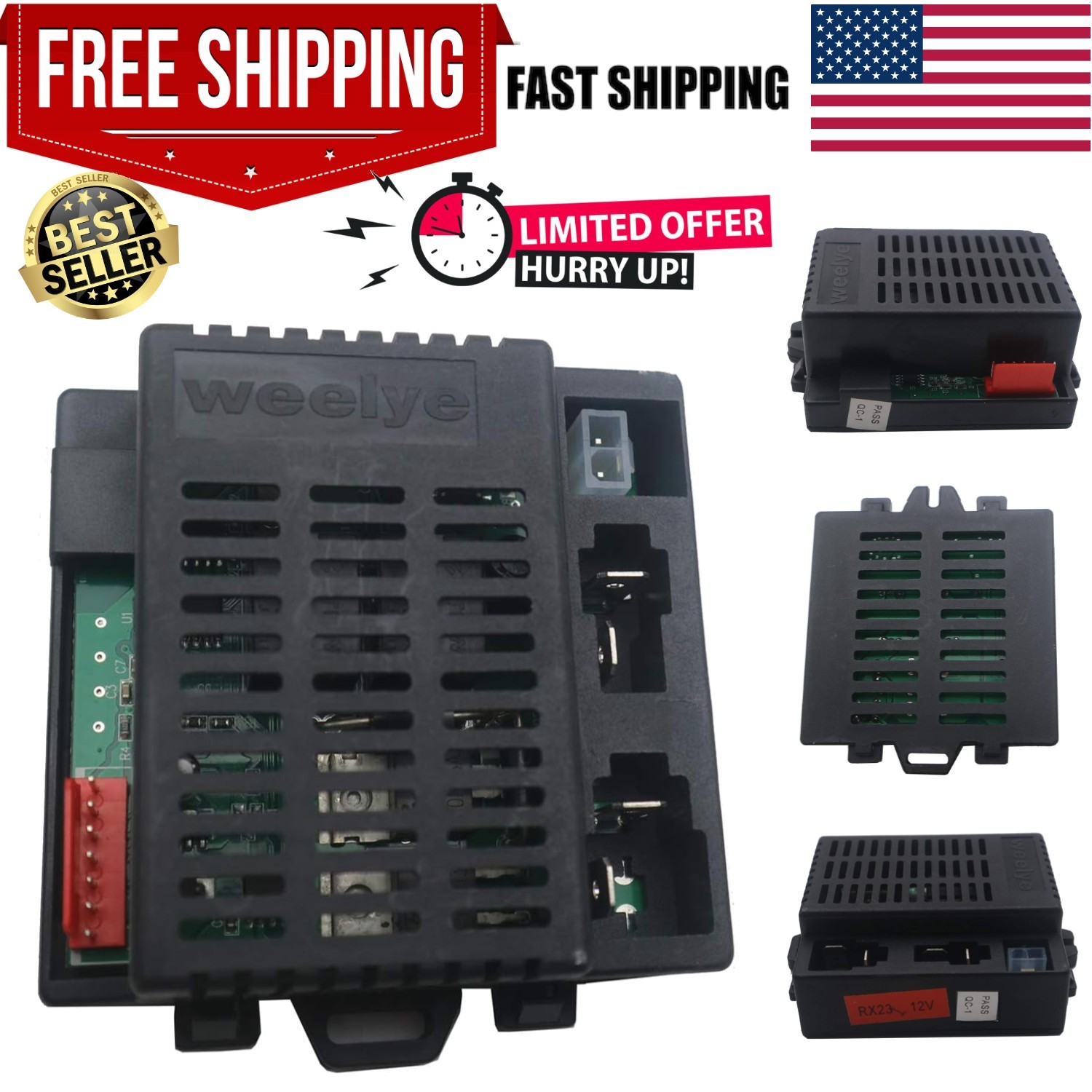 12V Control Box Replacement Part for Children’s Electric Ride-On Vehicles – RX23