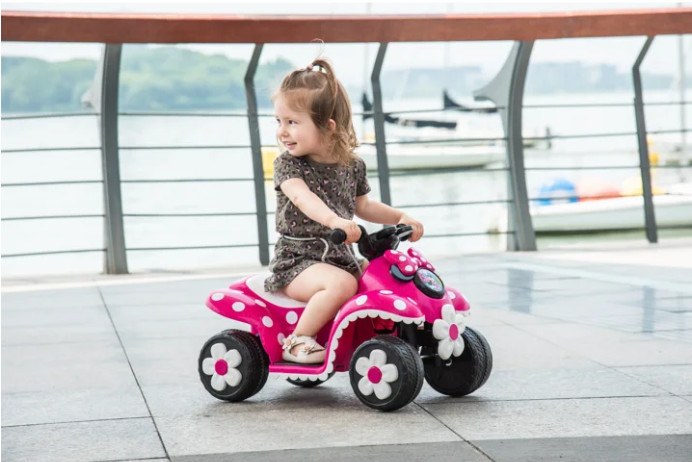 6V Minnie Mouse Quad, Battery Powered Ride-on, Ages 3+