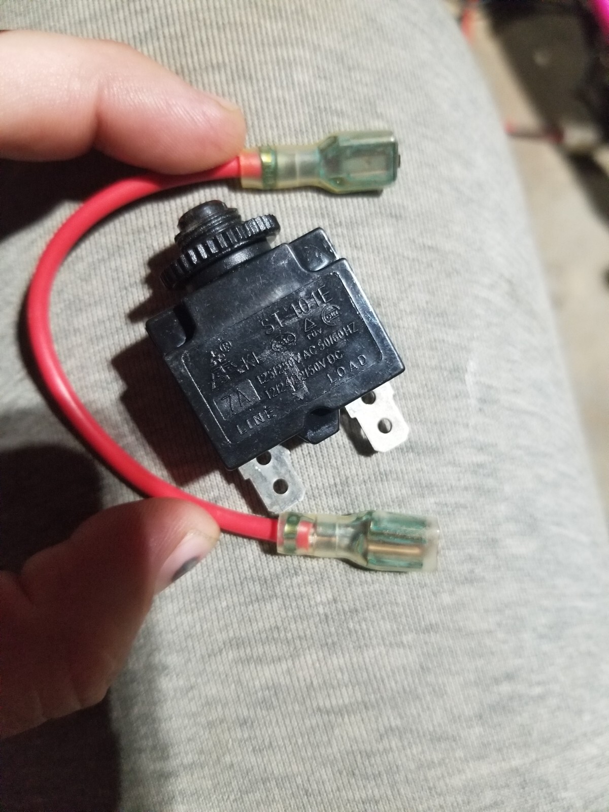 RAZOR E100 V8+ E125 V1+E150 V1+ E175 V1+ SCOOTER RESET BUTTON CIRCUIT BREAKER