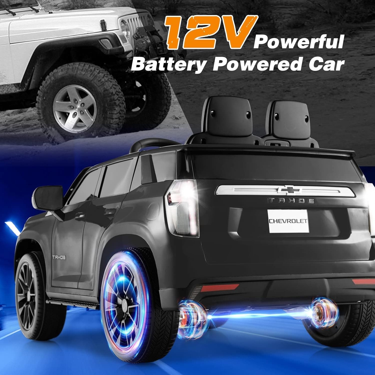 Carro Electrico Para Niños De 3 A 5 Años Montar Manejar Y Jugar Con Luces NUEVO